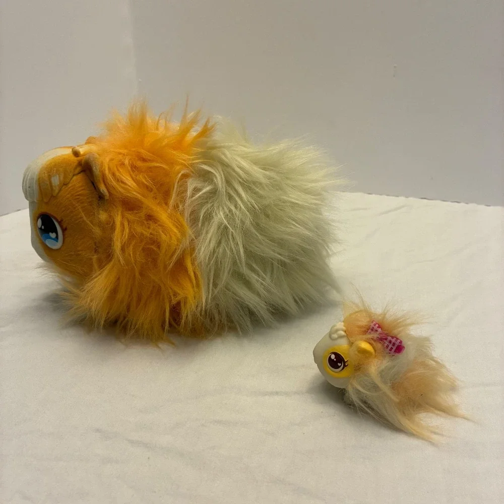Little Live Pets Moose Toys Guinea Pig & Baby Toy Set Orange Plush Pet Figures